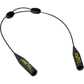 Cablz Zipz XL Adjustable Eyewear Retainer | Adjustable, Lightweight, Low Profile, Off-The-Neck Eyewear Retainer Strap | Black | 12" w/XL Tip