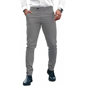 Gingtto Mens Dress Pants Slim Fit Strett