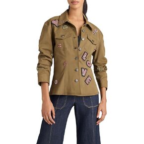 Cinq à Sept Women's Ditsy Love Scrunched Canyon Jacket