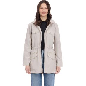 Michael Kors Women's Hooded Anorak Rain Coat