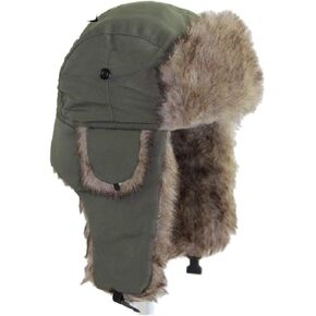Lukitty Trapper Warm Russian Trooper Hat Winter Skiing Cap Women Men Windproof