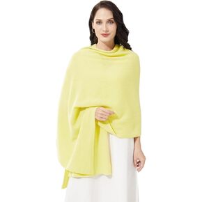 Luxury 100% Cashmere Wrap Soft Scarf Stole Knitted Shawl for Women Wayfarer Travel Extra Large 87"x28"