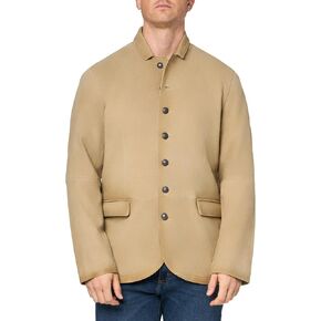 John Varvatos Men's Suede Multi Button Jacket