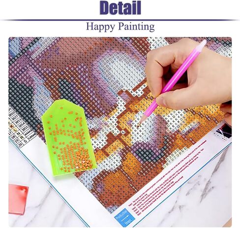 مجموعات اللوحات الماسية للبالغين ، وأطقم فن الماس 5D ، ورسومات الماس DIY للبالغين المبتدئين ، والطلاء الكامل للحفر مع الماس والحرف لتديين الجدار المنزلي 12x16 بوصة in Saudi Arabia