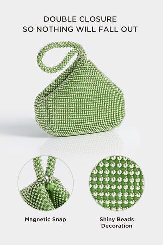BABEYOND Women's Beaded Clutch Evening Bags Vintage Elegant Triangle Purse for 1920s Party Prom Wedding in Saudi Arabia