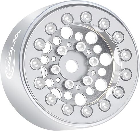 4pcs طبق عميق 1.0 بوصة Beadlock Wheels Hubs لـ SCX24 المحوري FCX24 TRX4M Redcat ASCENT-18 HPI Venture18 ، PINK in Kuwait