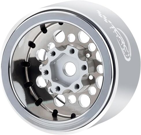4pcs طبق عميق 1.0 بوصة Beadlock Wheels Hubs لـ SCX24 المحوري FCX24 TRX4M Redcat ASCENT-18 HPI Venture18 ، PINK in Kuwait