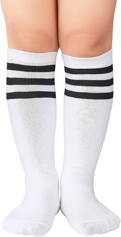 Zando Kids Soccer Socks Baseball Football Softball Socks Cotton Girls Uniform Socks Boys Knee High Socks in Saudi Arabia