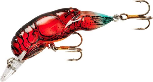 Rebel Lures Original Realistic Crawfish Crankbait Fishing Lure, Flaming Junebug, Wee (5-7 ft Depth) in Kuwait