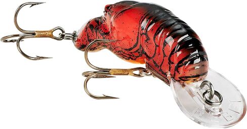 Rebel Lures Original Realistic Crawfish Crankbait Fishing Lure, Flaming Junebug, Wee (5-7 ft Depth) in Kuwait