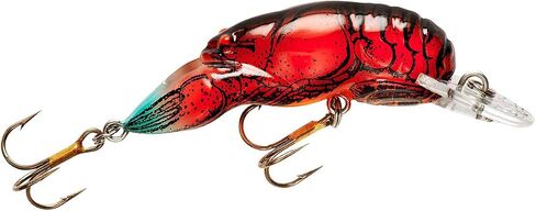 Rebel Lures Original Realistic Crawfish Crankbait Fishing Lure, Flaming Junebug, Wee (5-7 ft Depth) in Kuwait