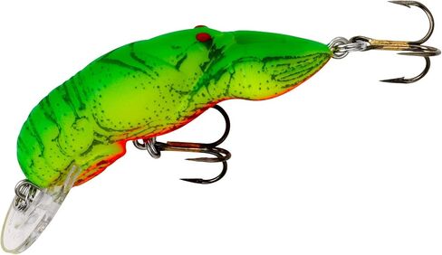 Rebel Lures Original Realistic Crawfish Crankbait Fishing Lure, Flaming Junebug, Wee (5-7 ft Depth) in Kuwait