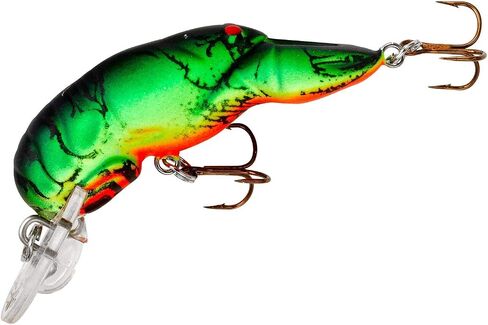 Rebel Lures Original Realistic Crawfish Crankbait Fishing Lure, Flaming Junebug, Wee (5-7 ft Depth) in Kuwait