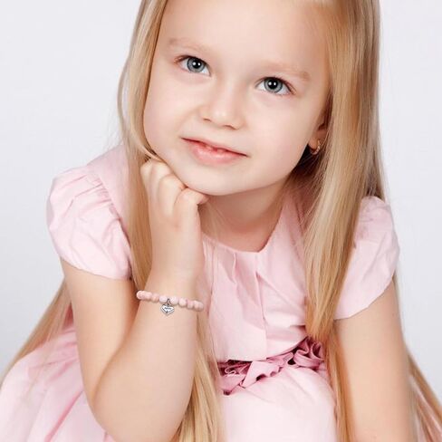 Sereney Birthday Gifts for Girls, Beaded Bracelets as 1 3 4 5 6 7 8 9 10 11 Year Old Birthday Gift, Adjustable Stone Pearl Bracelet as Happy Birthday Gifts for Daughter Granddaughter Niece Girls in Saudi Arabia