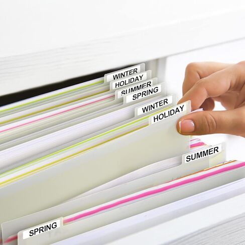 فواصل سجل القصاصات مقاس 30.48 × 30.48 سم، فواصل تخزين ورق القصاصات، فواصل الصفحات مع ملصقات لصندوق التخزين وحامل الملفات (12 قطعة) in Kuwait