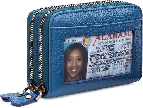 GOIACII Small Genuine Leather Wallet for Women, RFID Blocking Credit Card Holder Wallet in Kuwait