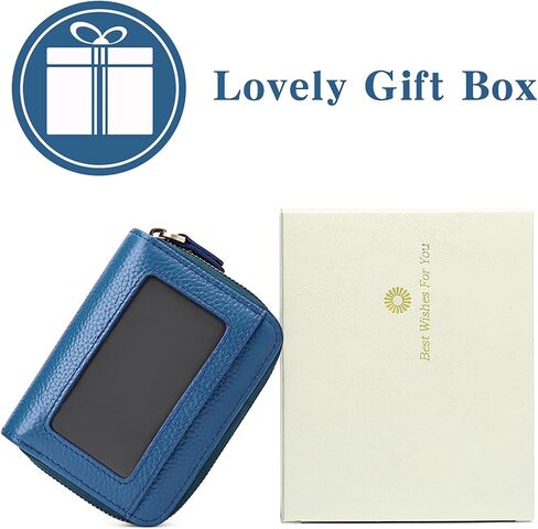 GOIACII Small Genuine Leather Wallet for Women, RFID Blocking Credit Card Holder Wallet in Kuwait