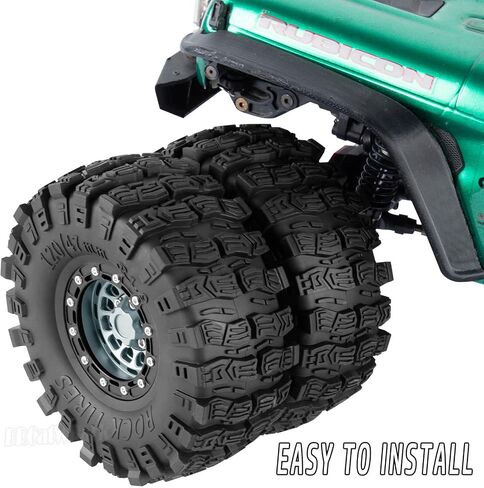 الألومنيوم 1.9 حافات عجلة Beadlock مع إزاحة قابلة للتعديل لـ 1/10 RC Crawler Car SCX10 SCX10 II 90046 SCX10 III AXI03007 TRX4/6 GEN7/8 D90 VS4-10 in Kuwait