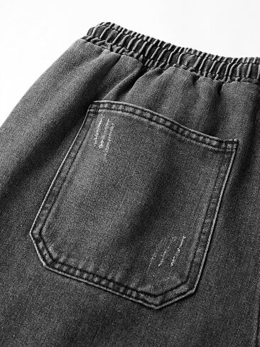 Emmiol Baggy Jean Shorts Men ، Y2K Jorts Cargo الممزق مرنًا ، شورتات الجينز السائبة في صيف الشارع in Kuwait
