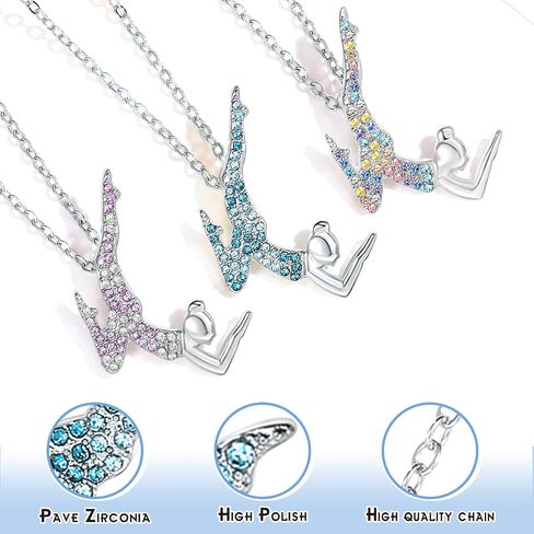 Gymnastics Necklaces for Teen Girls,Gymnastics Gifts for Girls,Cute Sport Ballerina Pendant Necklace Jewelry Birthday Christmas Gifts in Saudi Arabia