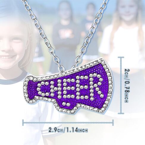Cheer Necklaces for Teen Girls,Cheer Gifts for Girls,Cute Cheerleading Pendant Necklace Jewelry Birthday Christmas Gifts in Kuwait