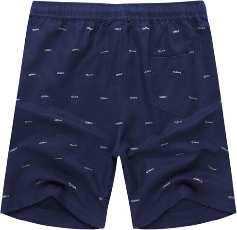 COOFANDY Men's Linen Shorts Casual Elastic Waist Drawstring Summer Beach Shorts in Saudi Arabia