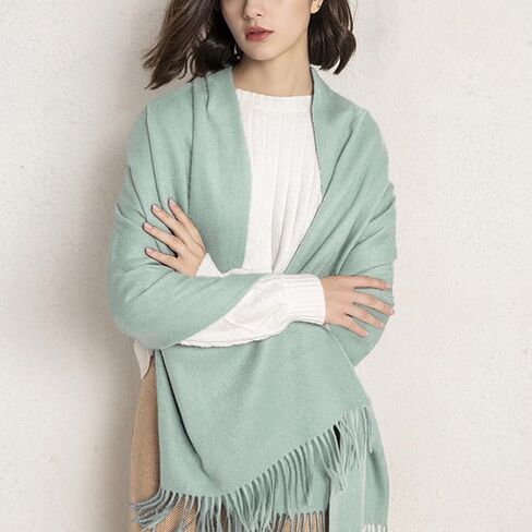 Floralies Cashmere Scarf for Women 80''*27'' Ladies Scarfs Gift Box Pashmina Shawls and Wraps Thick Oversized Scarf Winter in Kuwait