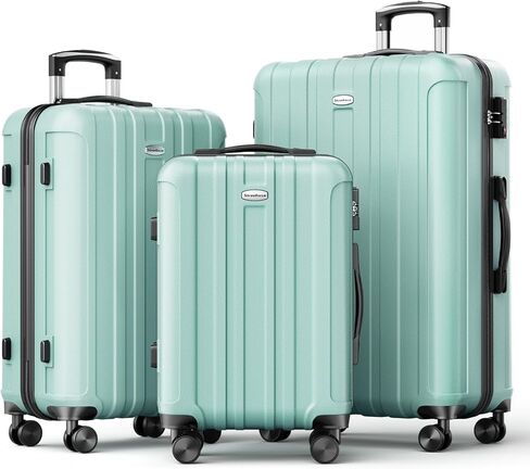 ABS Hardside Luggage with Spinner Wheels TSA Lock,(Carry-on,mint green) in Saudi Arabia