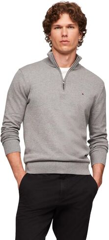 Tommy Hilfiger Men's Lightweight Pullover Quarter Zip Sweater in Saudi Arabia