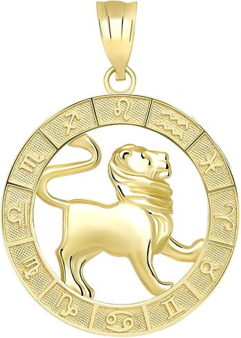 10k Yellow Gold Zodiac Pendant in Saudi Arabia