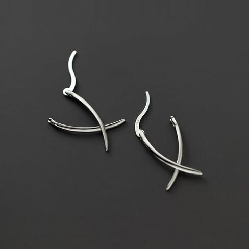 Sluynz 925 Sterling Silver x أقراط للنساء المراهقات البسيطة أقراط Hoop Huggie in Kuwait
