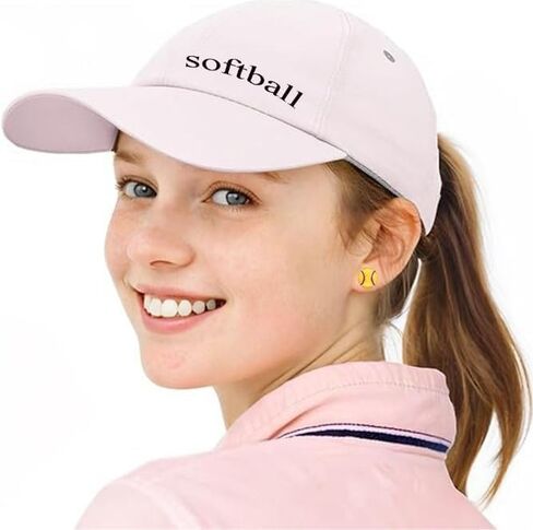 S925 Sterling Sliver Sports Earrings Stud for Teen Girls Kids Baseball/Soccer/Volleyball/Basketball/Softball/Football Hypoallergenic Stud Earrings Game Day Jewelry Gift in Saudi Arabia
