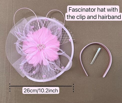 Lucky Leaf Women Girl Fascinators Hair Clip Hairpin Hat Feather Cocktail Wedding Tea Party Hat in Saudi Arabia