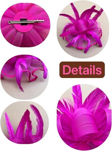 Lucky Leaf Girl Lady Hat Headwear Organza Church Feather Clip Fascinators Hat Wedding Party Cap for Women in Saudi Arabia