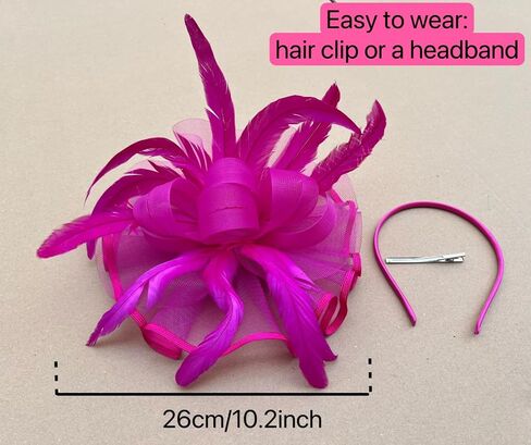 Lucky Leaf Girl Lady Hat Headwear Organza Church Feather Clip Fascinators Hat Wedding Party Cap for Women in Saudi Arabia
