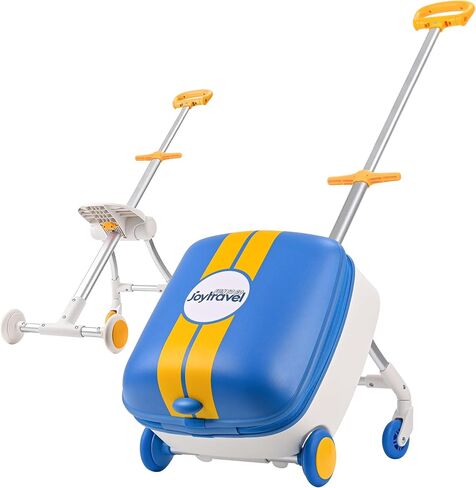 Kids Ride-on Luggage with Spinner Wheels Suitcase, Kid's Ride-On Suitcase Help Your Child Relax, Carry On Trolley Luggage (lightpink) in Saudi Arabia
