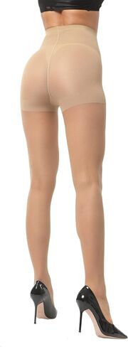 EVERSWE 3 Pairs Women's Sheer Tights 20D, High Waist Control Top Pantyhose Hosiery in Saudi Arabia