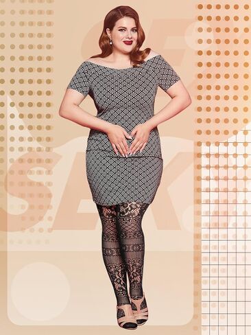 Jadive 6 Pairs Women Plus Size Fishnet Thigh High Stockings Suspender Garter Belt Lingerie Pantyhose Tights Fits XL-XXXXL in Saudi Arabia