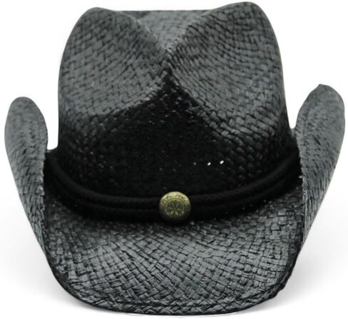 Peter Grimm Straw Round Up Cowboy Hat – Stylish and Versatile Straw Hat for Men and Women - One Size in Saudi Arabia