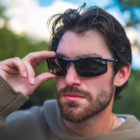 DUCO Mens Sports Polarized Sunglasses UV Protection Sunglasses for Men 8177s in Saudi Arabia