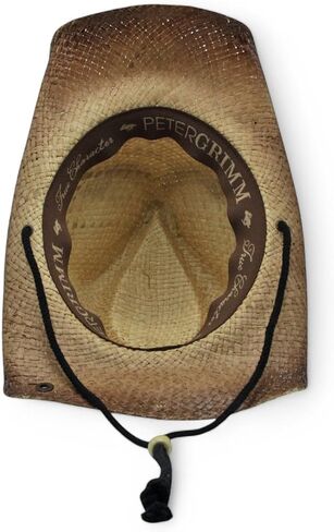 Peter Grimm Straw Round Up Cowboy Hat – Stylish and Versatile Straw Hat for Men and Women - One Size in Saudi Arabia