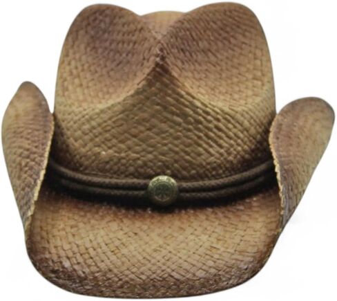 Peter Grimm Straw Round Up Cowboy Hat – Stylish and Versatile Straw Hat for Men and Women - One Size in Saudi Arabia