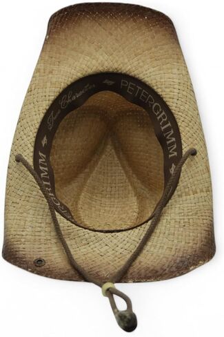 Peter Grimm Straw Round Up Cowboy Hat – Stylish and Versatile Straw Hat for Men and Women - One Size in Saudi Arabia