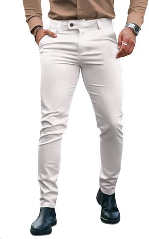 Gingtto Mens Dress Pants Slim Fit Strett in Kuwait