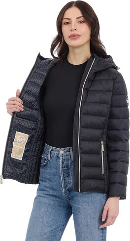 Michael Kors Women's Hooded Packable Puffer Jacket in Kuwait