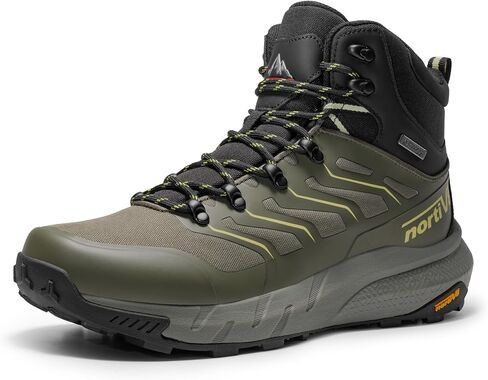 NORTIV 8 Men's Lightweight Hiking Boots Waterproof Breathable Outdoor Trekking Camping Ankle Boots Fern in Saudi Arabia