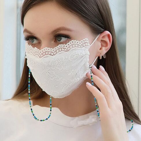 BILIONE 4Pcs Beaded Eyeglass Chains for Women & Girls, Sunglass Holder Strap Around Neck, Acrylic Glasses Hanger Keeper in Saudi Arabia