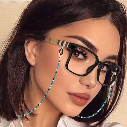 BILIONE 4Pcs Beaded Eyeglass Chains for Women & Girls, Sunglass Holder Strap Around Neck, Acrylic Glasses Hanger Keeper in Saudi Arabia
