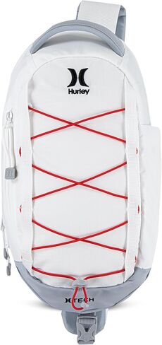 Hurley Men's Crossbody Sling Bag, Black, One Size in Saudi Arabia