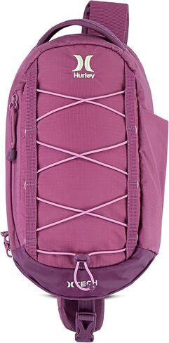 Hurley Men's Crossbody Sling Bag, Black, One Size in Saudi Arabia